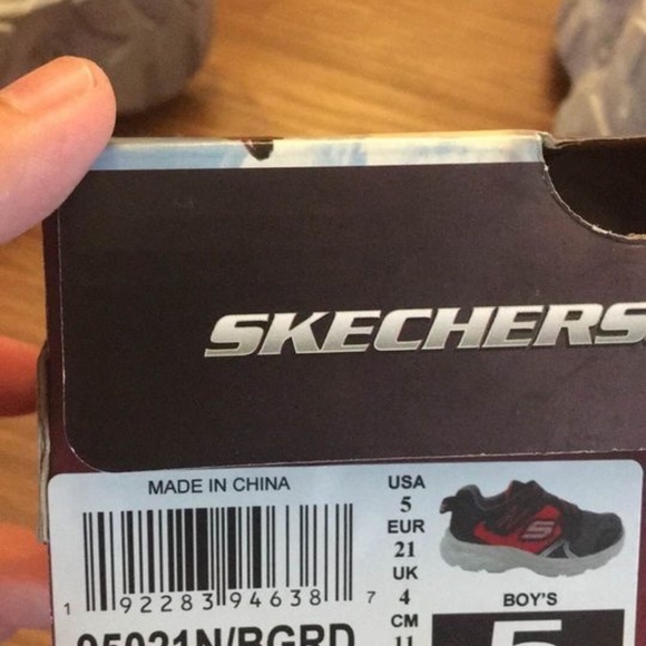 BRAND NEW boy toddler Skechers swift blast Velcro shoes size 5 - Picture 7 of 7
